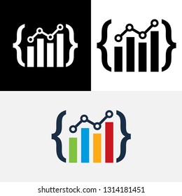 Statistic Code Chart Business Economy Icon Logo