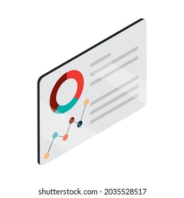 statistic data analysis diagram financial