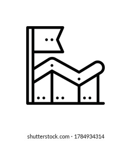 Statistic, Diagram, Chart Icon Logo Vector Isolated. Marketing and Growth Icon Set. Editable Stroke and Pixel Perfect.