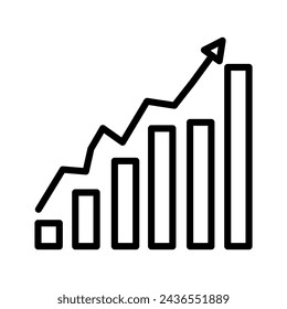 statistic, diagram icon, simple vector illustration