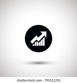 statistic diagram vector icon