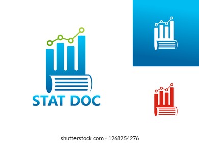 Statistic Document Logo Template Design Vector, Emblem, Design Concept, Creative Symbol, Icon