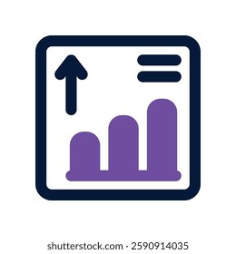 statistic dual tone icon. vector icon for your website, mobile, presentation, and logo design.