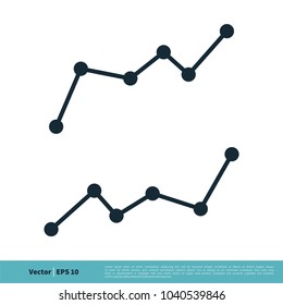 Statistic Graph Finance Icon Vector Logo Template Illustration Design. Vector EPS 10.