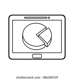 statistic graph report icon vector illustration graphic design