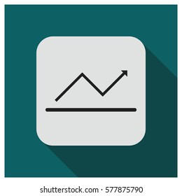 Statistic graphic vector icon