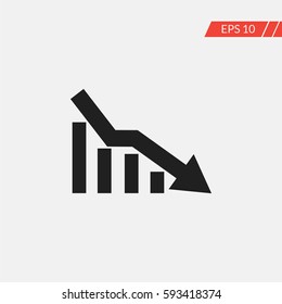 Statistic graphic vector icon