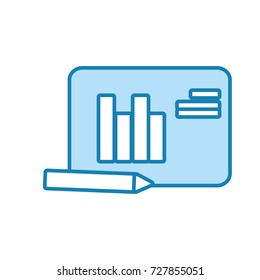 statistic graphic  vector illustration