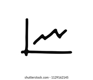 statistic hand drawn icon , designed for web and app