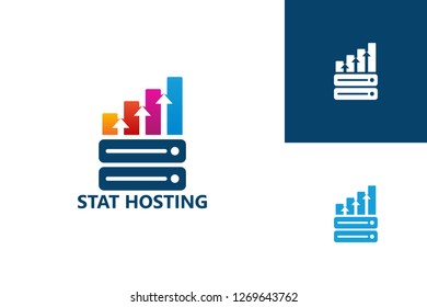 Statistic Hosting Logo Template Design Vector, Emblem, Design Concept, Creative Symbol, Icon