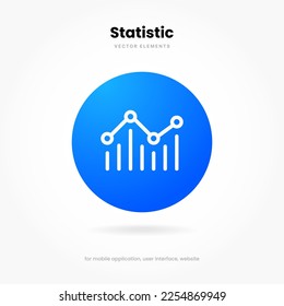 Statistic icon. 3d financial analysis stats icon. Growing graph. Business chart symbol. Growths chart collection. Progress bar. Bar diagram. Growth success arrow icon. Progress symbol. Chart increase.