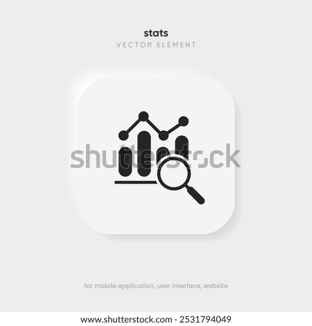 Statistic icon. 3d financial analysis stats icon. Growing graph. Business chart symbol. Growths chart collection. Progress bar. Bar diagram. Growth success arrow icon. Progress symbol. Chart increase
