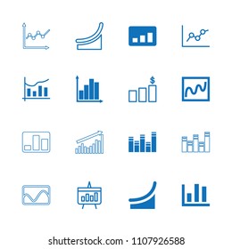 Statistic icon. collection of 16 statistic filled and outline icons such as chart. editable statistic icons for web and mobile.