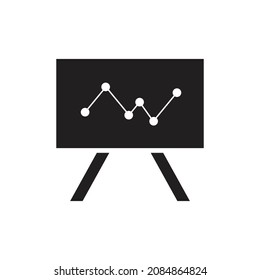 Statistic icon design isolated on white background