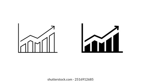 Statistic icon in generic style. Business chart symbol. Financial analysis stats concept