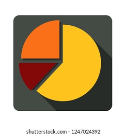 statistic icon. graphic data symbol. flat design. vector illustration.