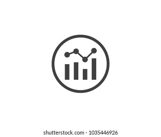 Statistic icon. Growing bar graph icon. Related to statistics, data analysis, infographic
