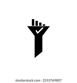 Statistic icon. Growing graph icon. Growth chart icon. Growing bar graph vector