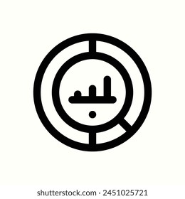 Icono de estadística, ícono aislado en fondo claro, perfecto para Sitio web, blog, logotipo, Diseño gráfico, redes sociales, UI, App móvil
