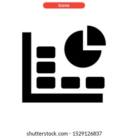 statistic icon isolated sign symbol vector illustration - high quality black style vector icons
