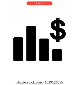 statistic icon isolated sign symbol vector illustration - high quality black style vector icons

