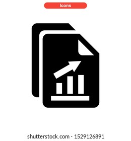 statistic icon isolated sign symbol vector illustration - high quality black style vector icons

