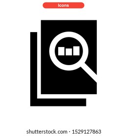 statistic icon isolated sign symbol vector illustration - high quality black style vector icons
