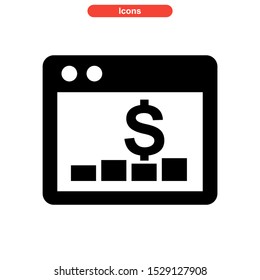 statistic icon isolated sign symbol vector illustration - high quality black style vector icons
