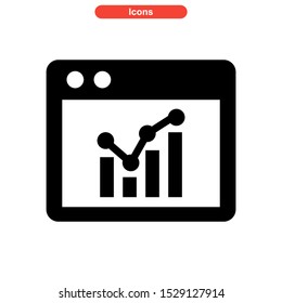 statistic icon isolated sign symbol vector illustration - high quality black style vector icons
