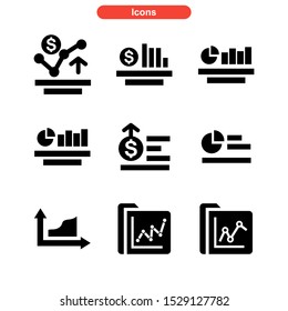 statistic icon isolated sign vector illustration - Collection of high quality black style vector icons
