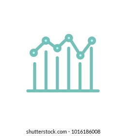 statistic icon. shady style vector