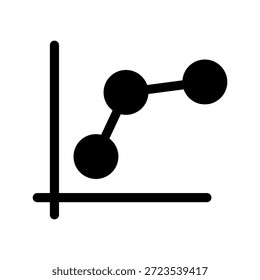 Ilustração de Design do Símbolo do Vetor de Ícone de Estatística