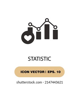 statistic icons  symbol vector elements for infographic web