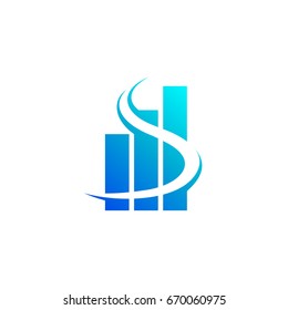 Statistic Letter S Logo