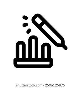 statistic line icon. Clean and minimalist vector icon for websites, mobile apps, presentations, and logos. Fully scalable and customizable for any project.
