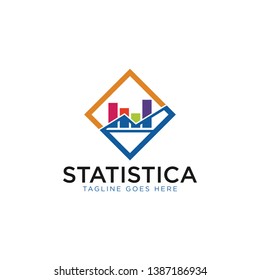 Statistic Logo - Vector logo template