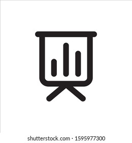 Statistic online transaction icon vector on white background