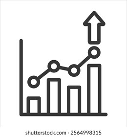 Statistic Outline Icon Vector Illustration