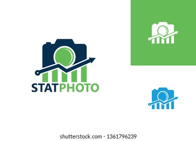 Statistic Photography Logo Template Design Vector, Emblem, Design Concept, Creative Symbol, Icon