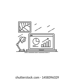 statistic preview icon. modern icon 