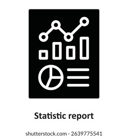 Statistic report Vector Icon which can easily modify or edit
