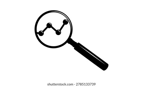 statistic symbol, black isolated vector silhouette