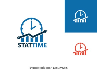 Statistic Time Logo Template Design Vector, Emblem, Design Concept, Creative Symbol, Icon