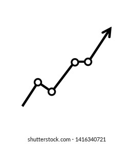 Statistic vector Icon, analysis illustration sign. Graph symbol or logo.