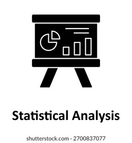 Ícone de Vetor de Análise Estatística que pode facilmente modificar ou editar
