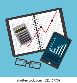 statistical calculations design, vector illustration eps10 graphic 