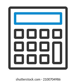 Statistical Calculator Icon. Editable Bold Outline With Color Fill Design. Vector Illustration.