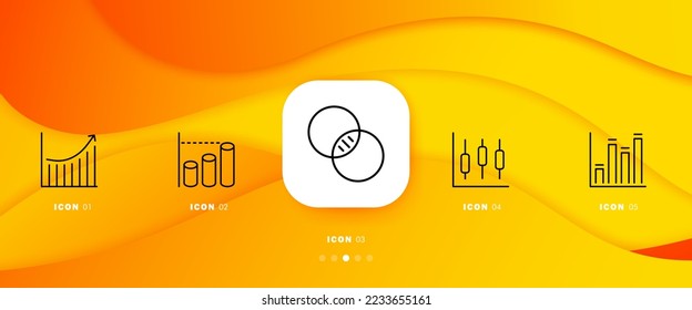Icono de línea de gráficos estadísticos. Diagrama, estadísticas, infografía, flecha, gráfico, crecimiento personal, marketing, disminución, crecimiento, flecha, análisis de datos, base de datos. Concepto de infografía. Escala informativa