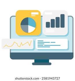 statistical dashboard, business and financial analysis