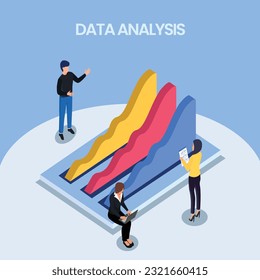 Statistical and Data analysis for business finance investment concept with business people team working on monitor graph dashboard, smart business analysis, financial data report